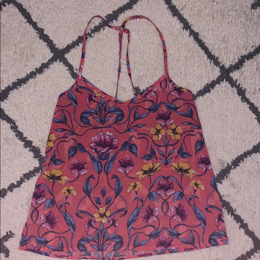 Hollister floral flowy tank top